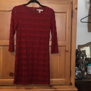 Forever 21 dress red lace